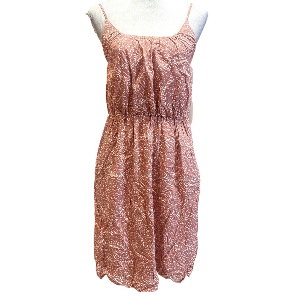 Caslon NWT XXS Coral Pink Sleeveless Midi Dress Boho Flowy Feminine Summer Ready